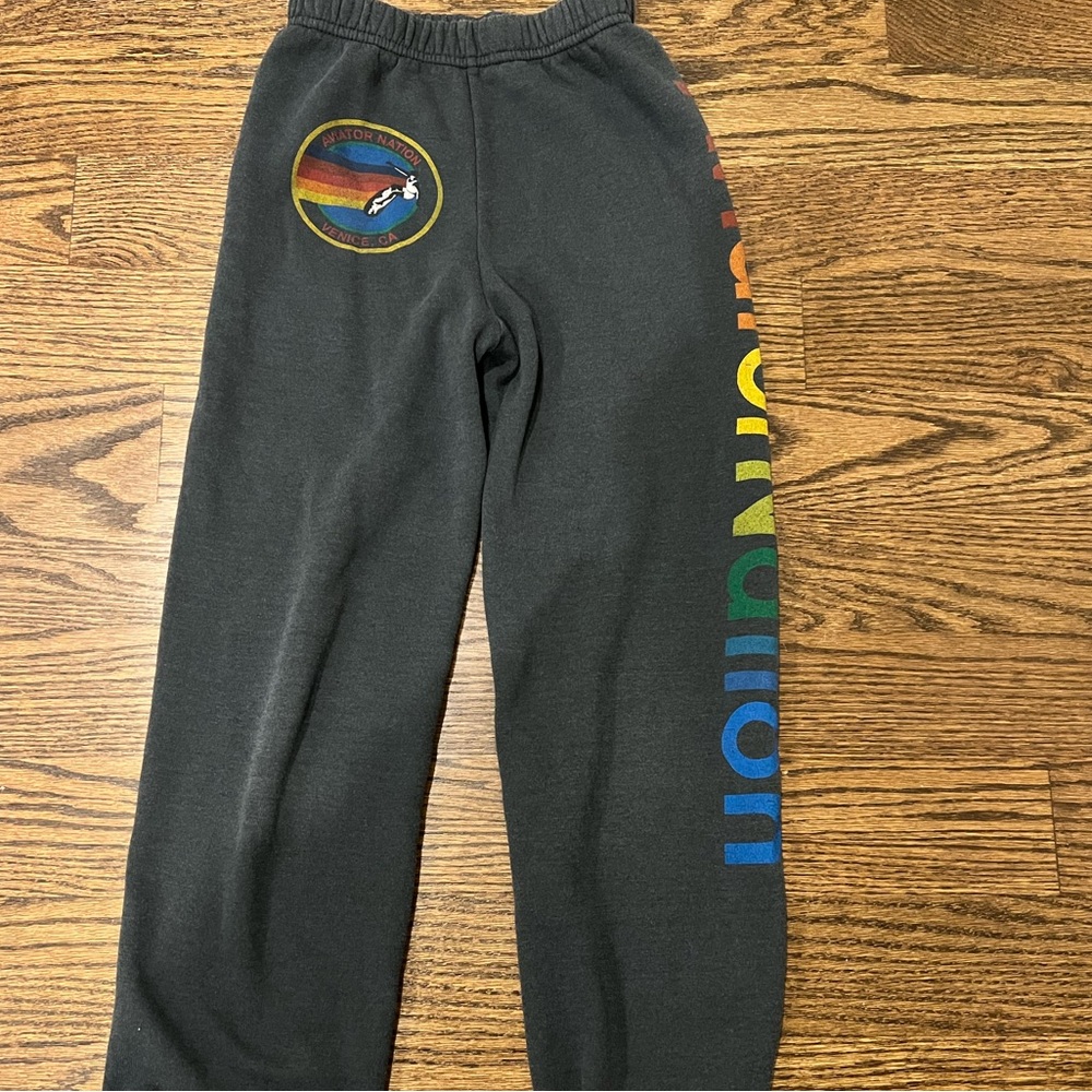KID'S AVIATOR NATION SWEATPANTS Size 10 - Charcoal